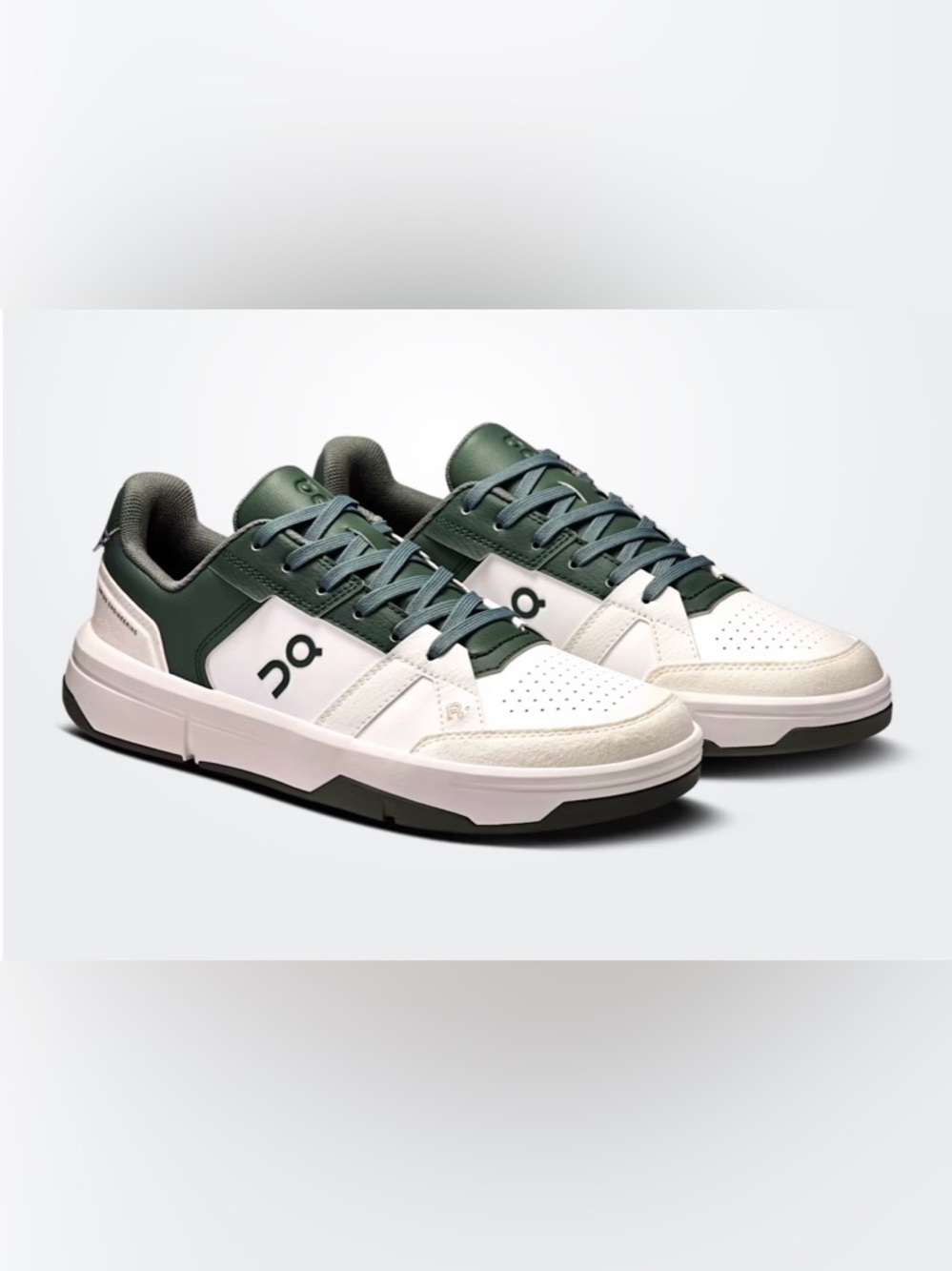 NEW [On] Cloud Running THE ROGER Clubhouse in White/Olive Men’s 8 / Women’s 9.5 - Picture 2 of 12